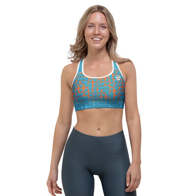 Genesis Glow Aqua Sports Bra